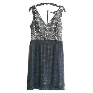 French Connection black lace cocktail dress